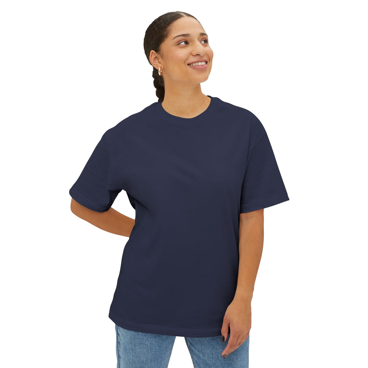 Minimalist 'Human nan' Forest Tee — Oversized Boxy T-Shirt