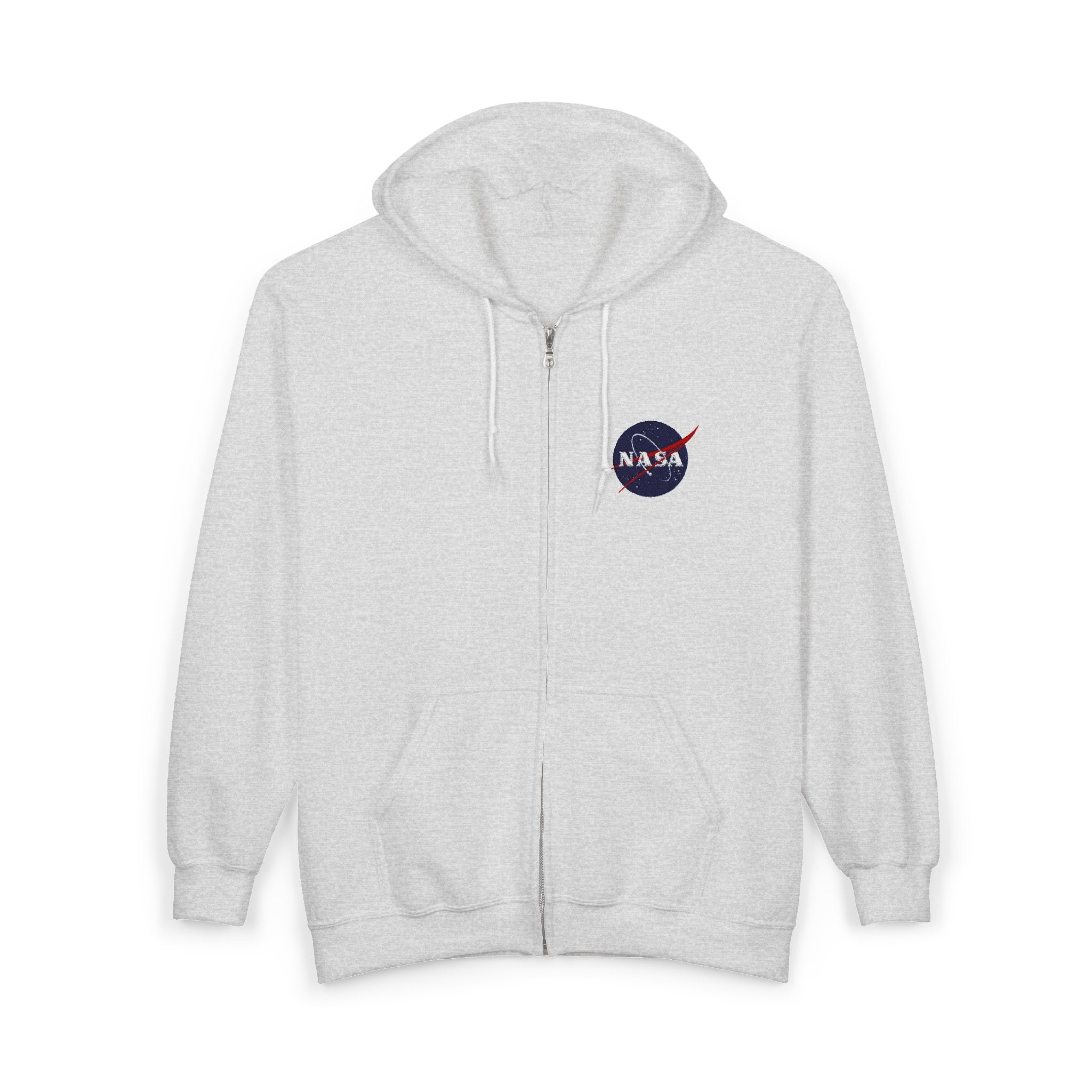 NASA Logo Full-Zip Hoodie — Classic Space Jacket