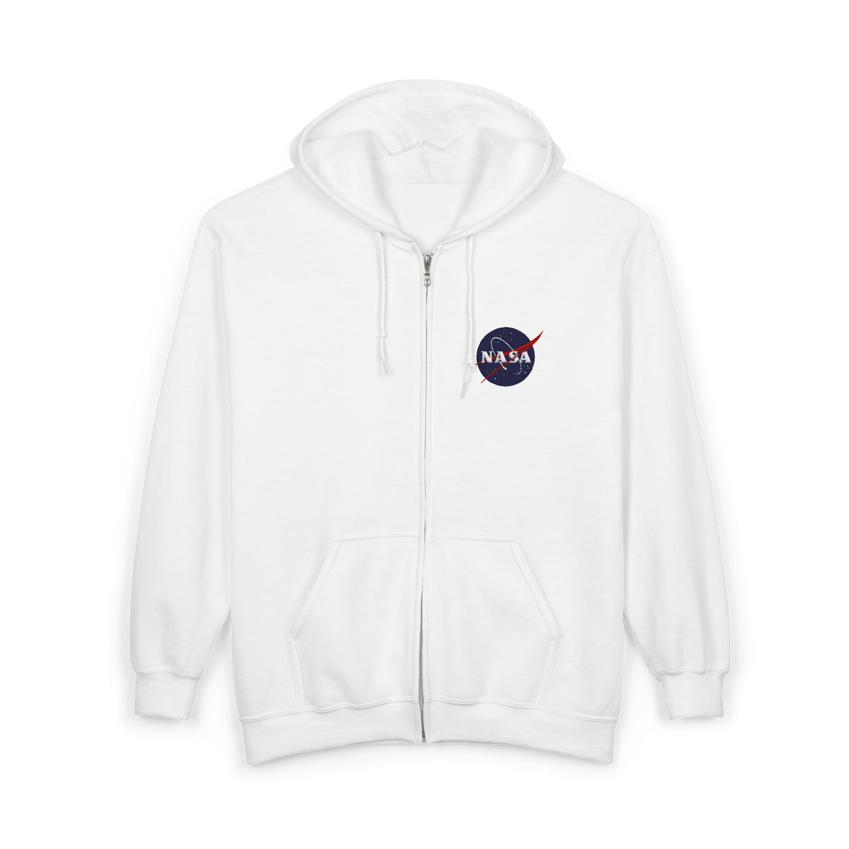 NASA Logo Full-Zip Hoodie — Classic Space Jacket