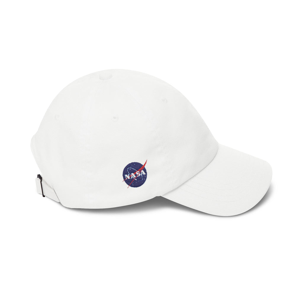 Classic Dad Cap – Minimal Embroidered White Baseball Hat