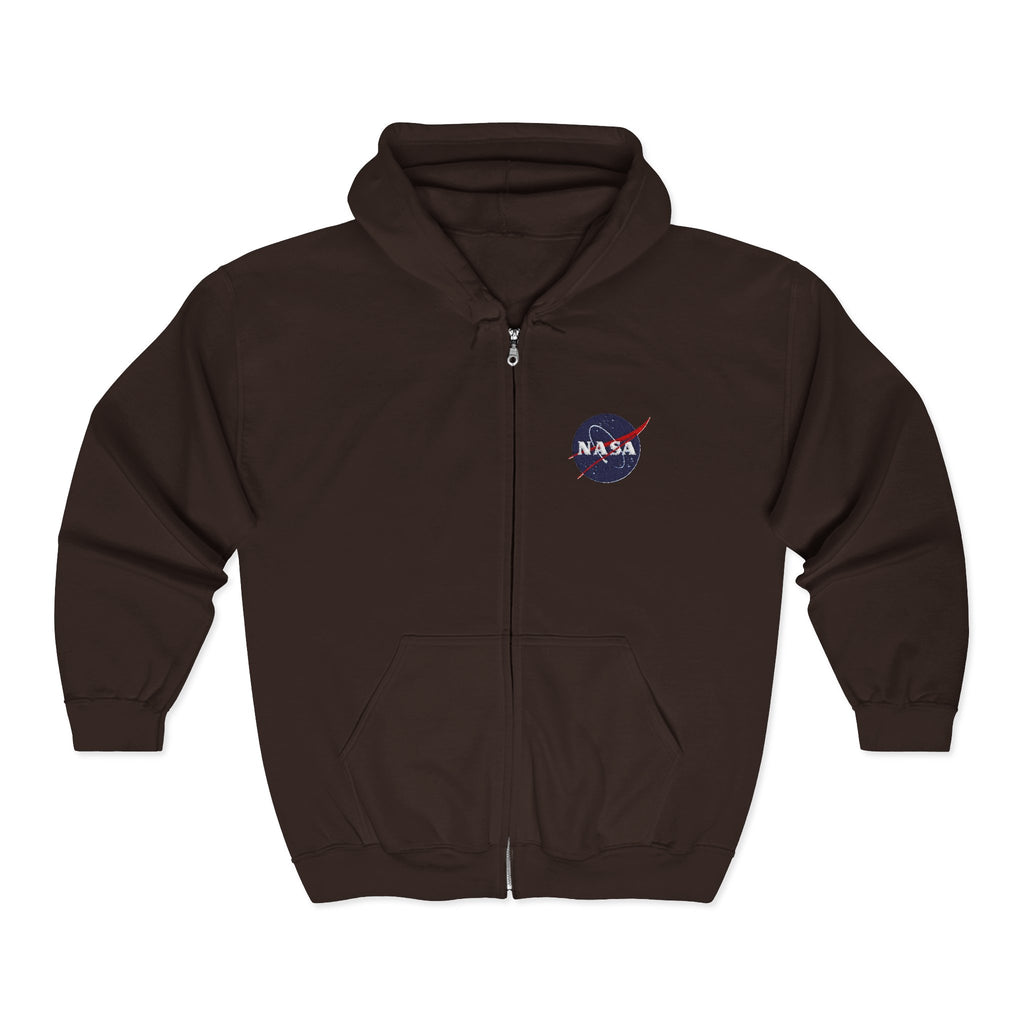 NASA Logo Full-Zip Hoodie — Classic Space Jacket