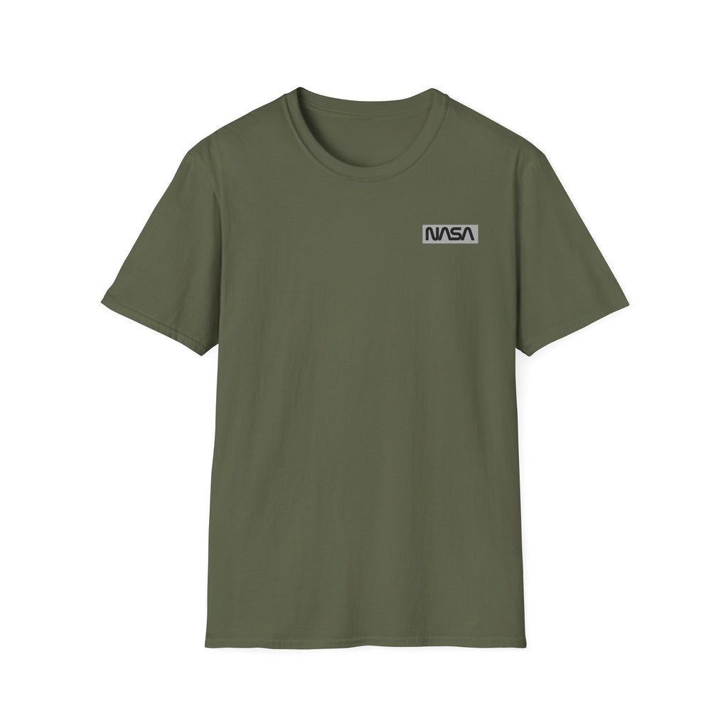 NASA Minimal Logo T-Shirt — Small Chest Emblem Space Tee
