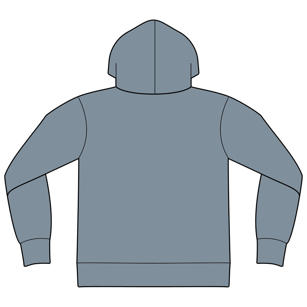 Full-Zip Hoodie with Minimal Nature Patch — Earth Tones, Casual Zip-Up Sweatshirt