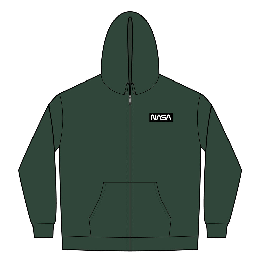 Santa Barbara Zip Hoodie – Minimal Chest Logo Hooded Jacket
