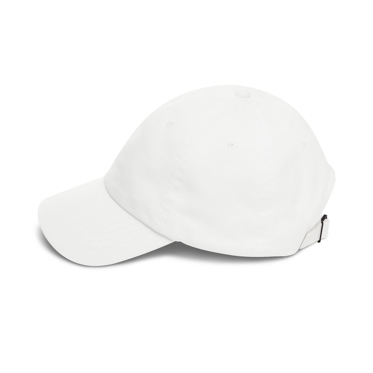 Classic Dad Cap – Minimal Embroidered White Baseball Hat