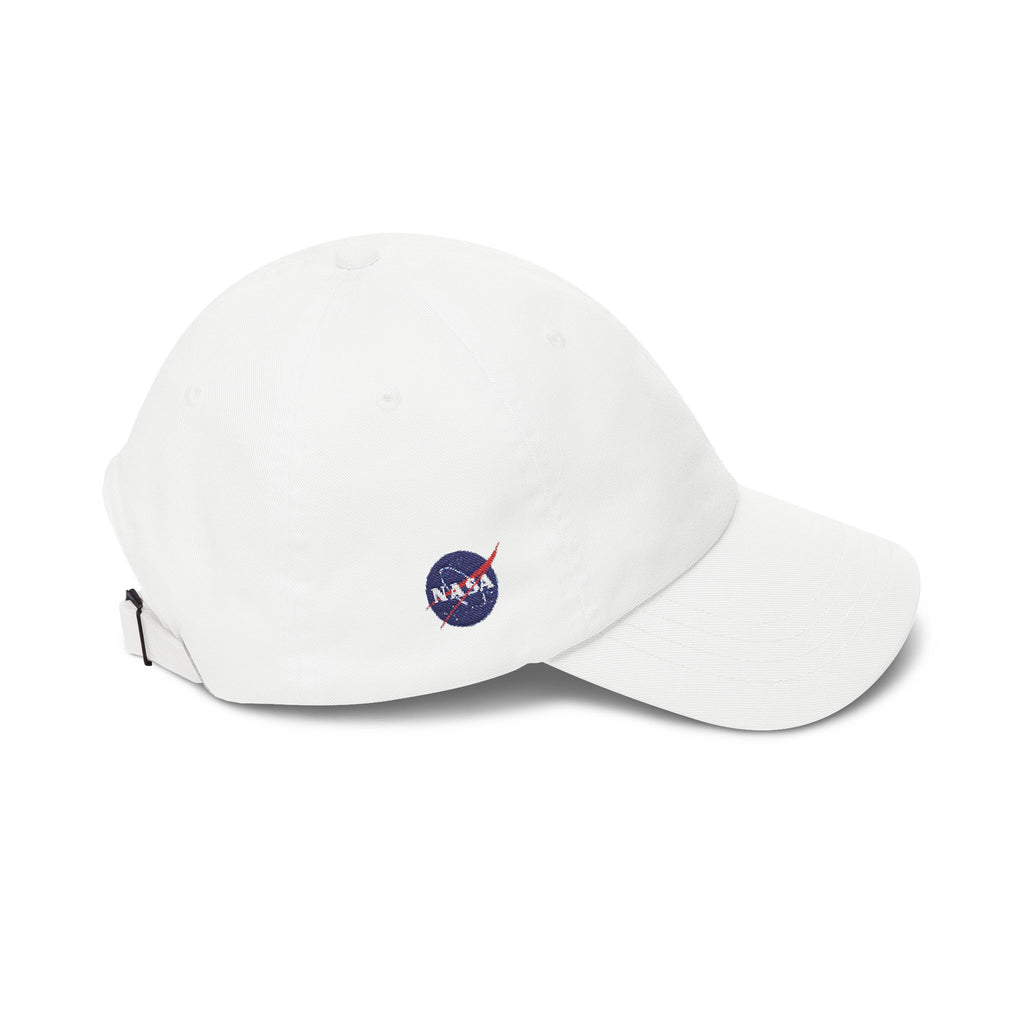 Classic Dad Cap – Minimal Embroidered White Baseball Hat