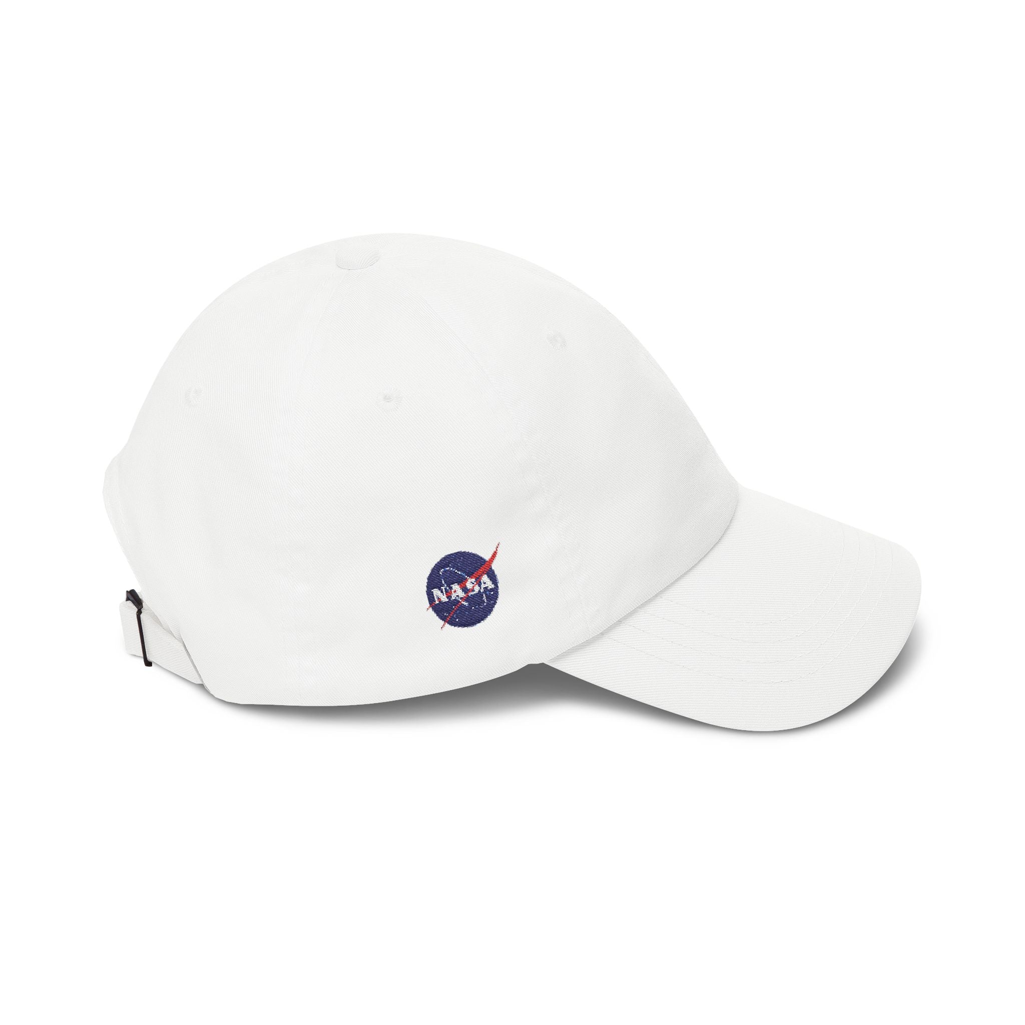 Classic Dad Cap – Minimal Embroidered White Baseball Hat