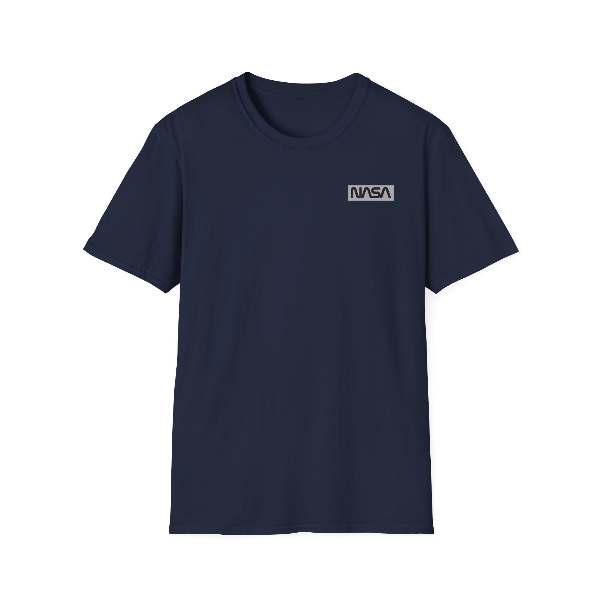 NASA Minimal Logo T-Shirt — Small Chest Emblem Space Tee