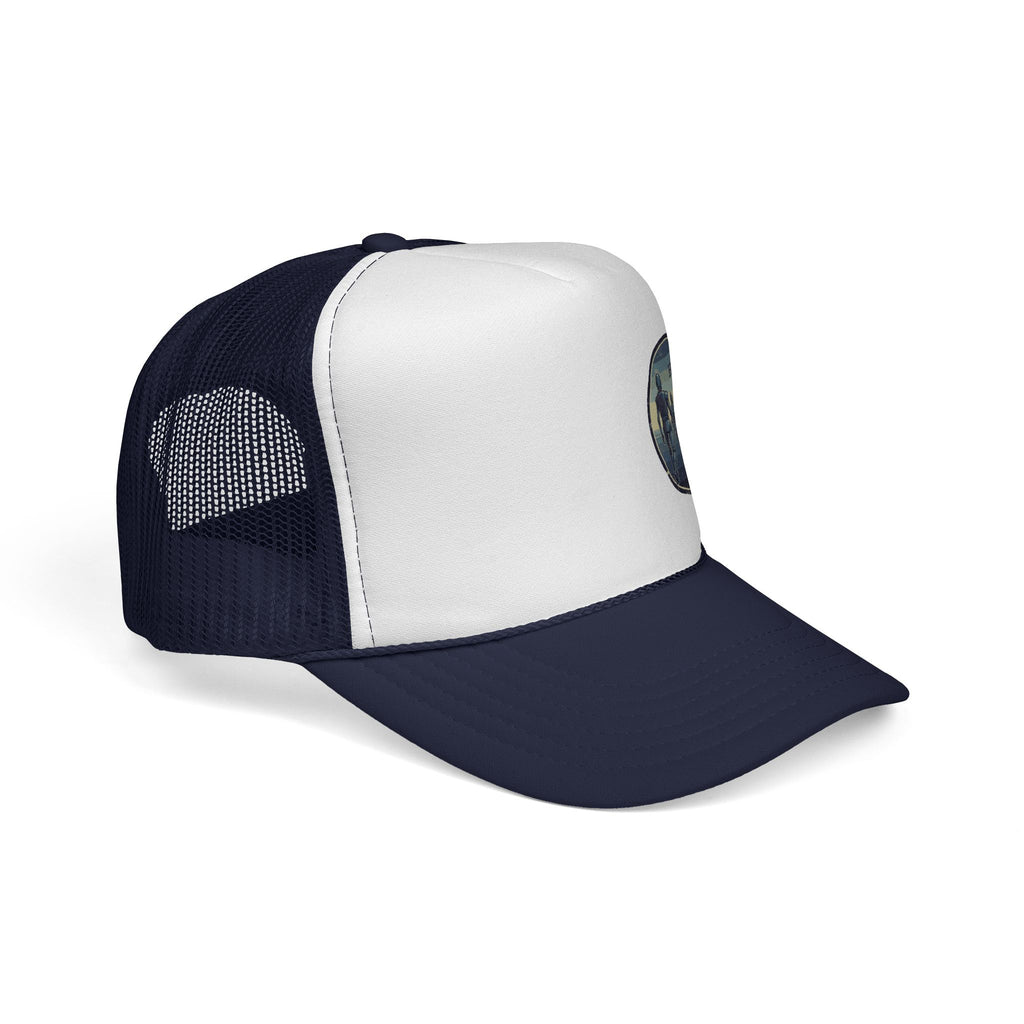 Trucker Cap — 'Human nan' Vintage Forest Patch Mesh Hat