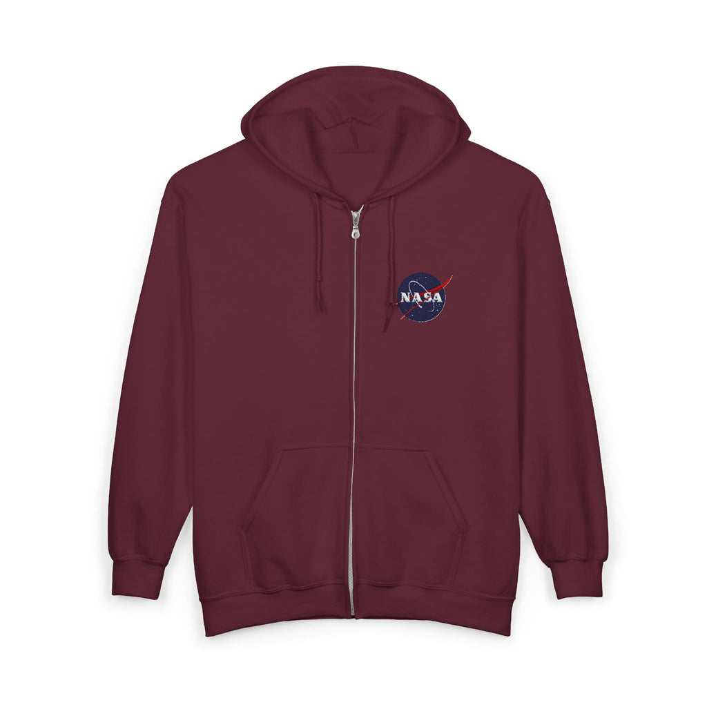 NASA Logo Full-Zip Hoodie — Classic Space Jacket