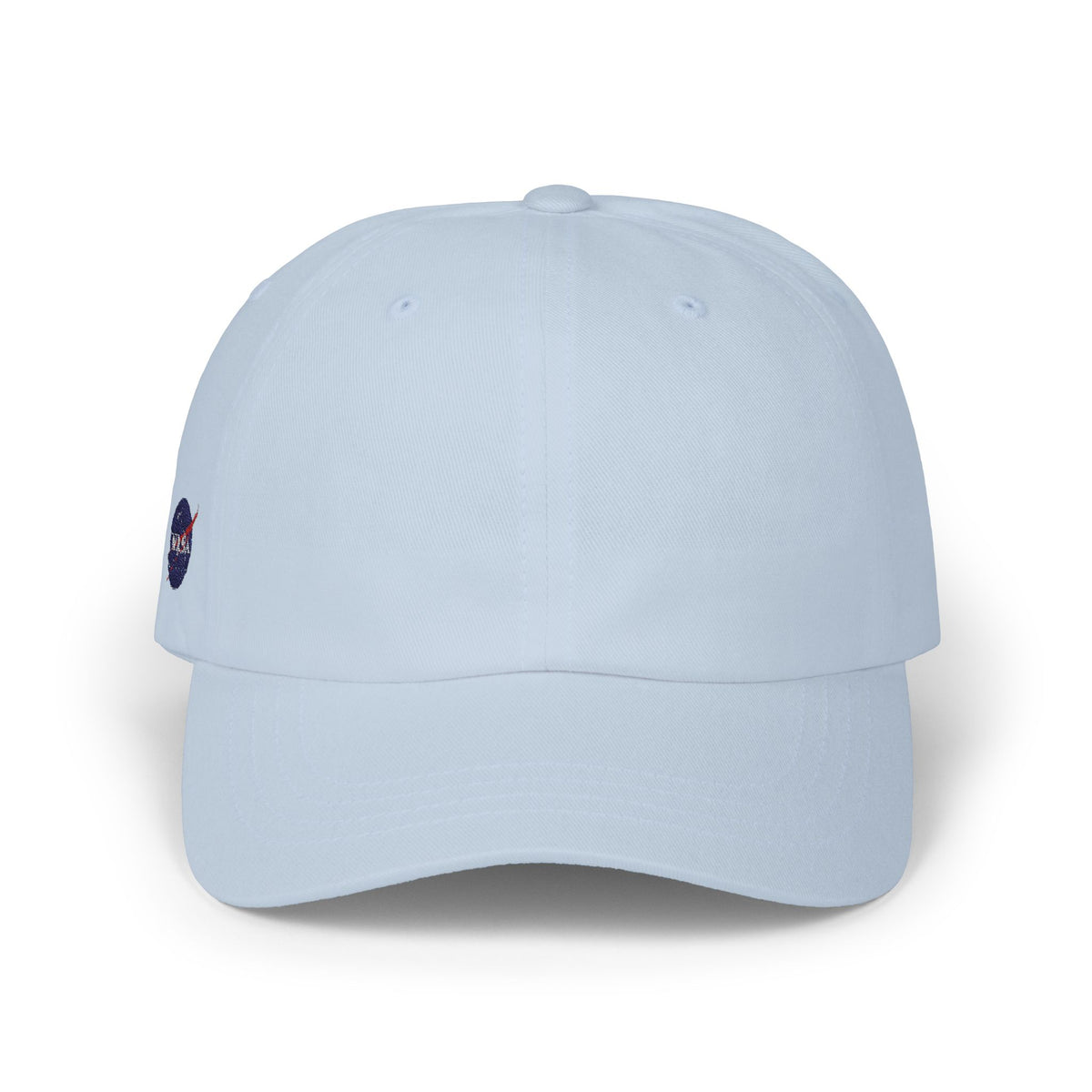 Classic Dad Cap – Minimal Embroidered White Baseball Hat
