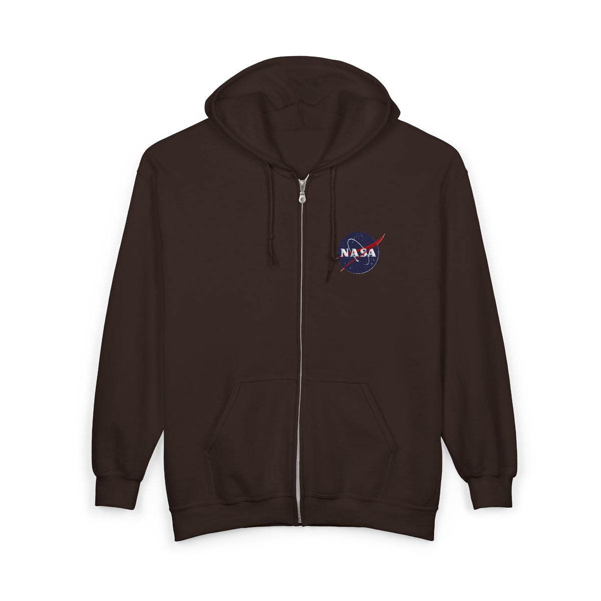 NASA Logo Full-Zip Hoodie — Classic Space Jacket