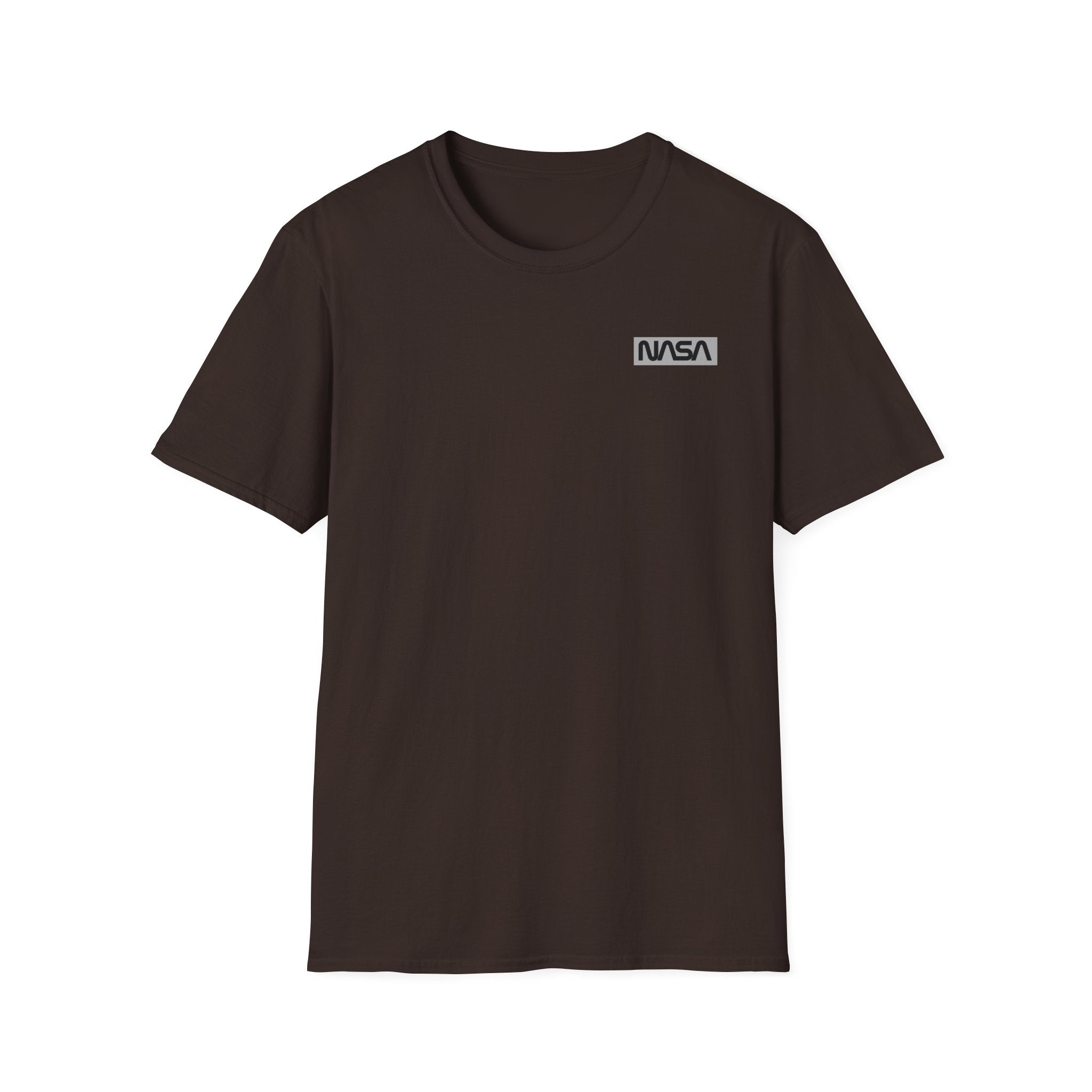 NASA Minimal Logo T-Shirt — Small Chest Emblem Space Tee