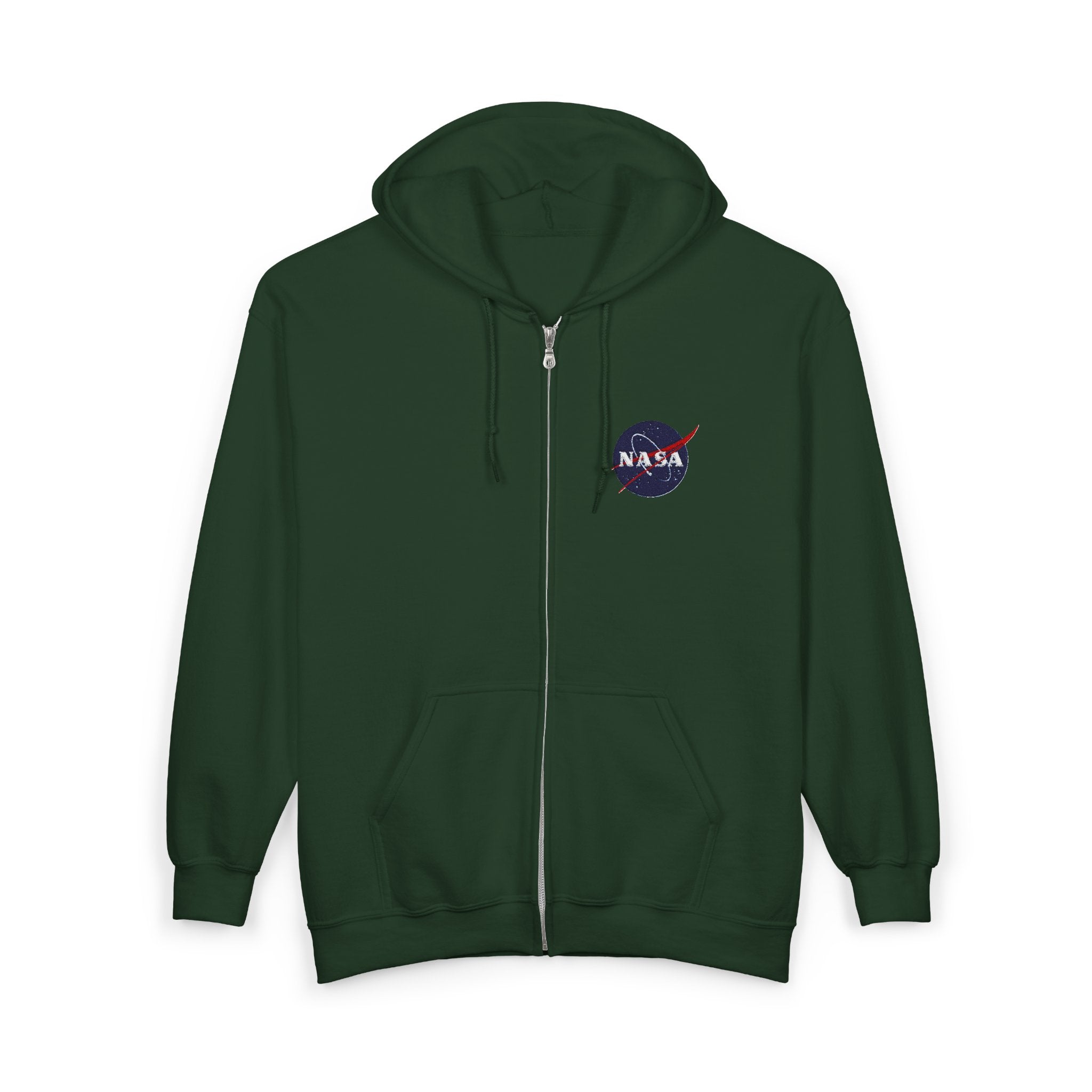 NASA Logo Full-Zip Hoodie — Classic Space Jacket