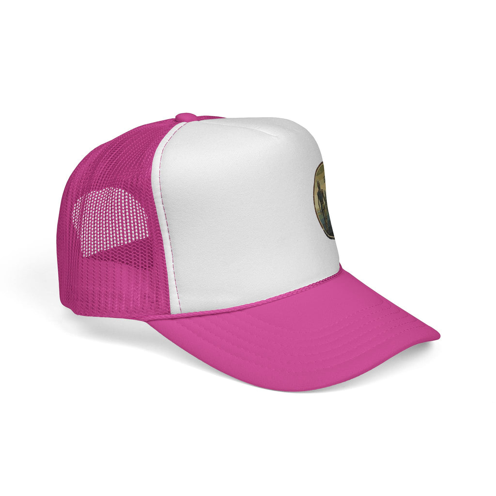 Trucker Cap — 'Human nan' Vintage Forest Patch Mesh Hat