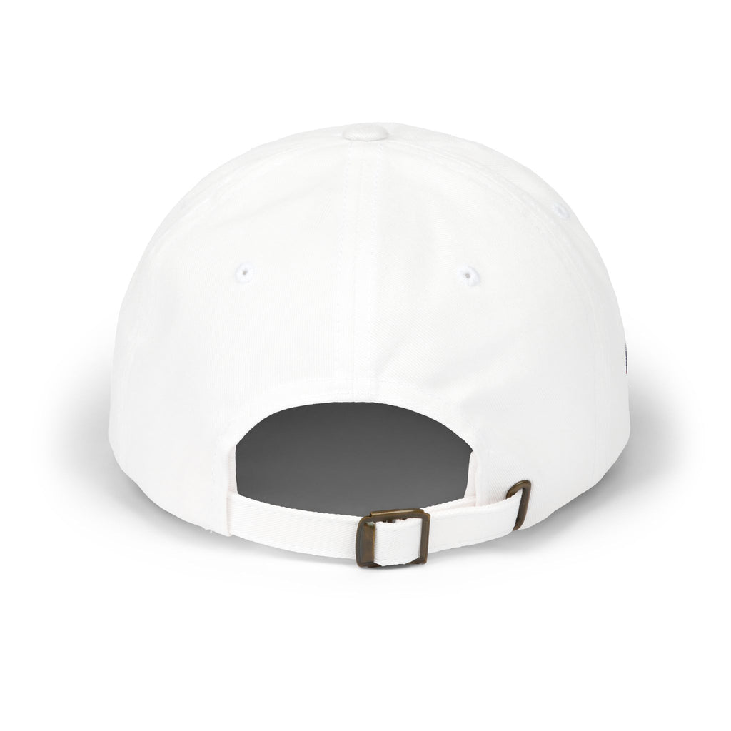 Classic Dad Cap – Minimal Embroidered White Baseball Hat
